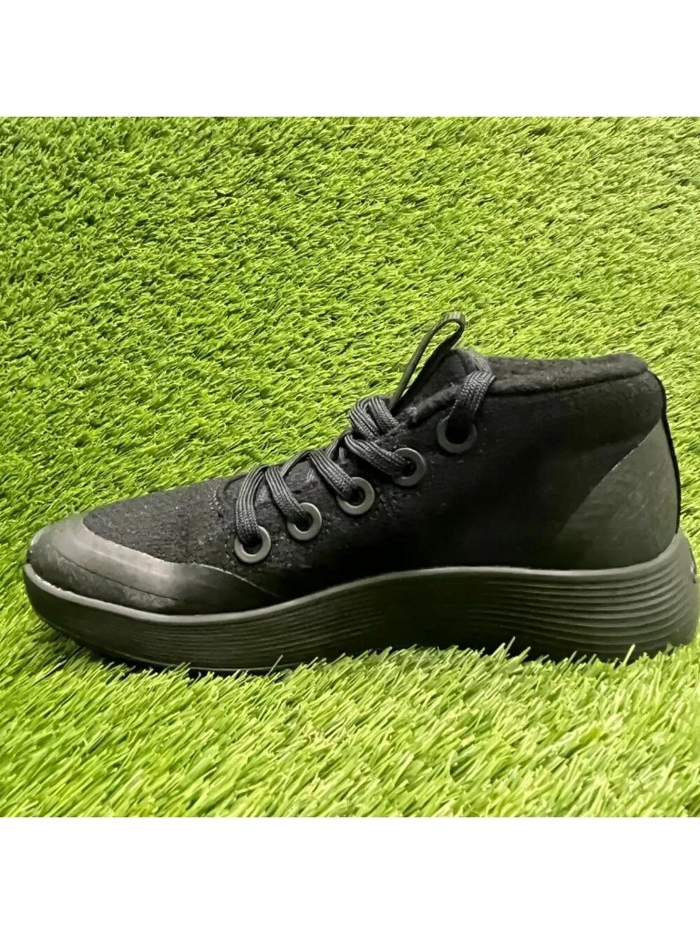 Allbirds Wool Runner-Up Protect Womens Size 5.5 Black Athletic Shoes Sneakers